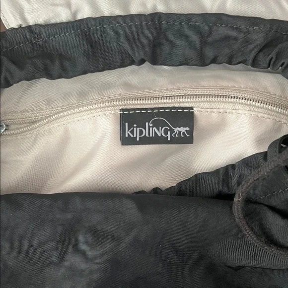 Kipling Black Backpack with Monkey Keychain - Picture 2 of 3